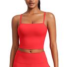 Top CRZ YOGA Butterluxe Cami Crop com Bojo Ajustável Vermelho M