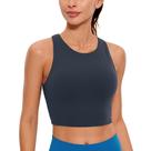 Top CRZ YOGA Butterluxe Gola Alta com Costas Nadador Marinho XL