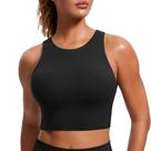 Top CRZ YOGA Butterluxe Gola Alta com Costas Nadador Preto XL