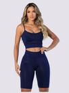 Top De Academia Feminino Cropped Faixa Alcinha Casual Básico Liso com Bojo Treino Fitness