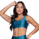 Top de Academia Fitness New Zig 3D Bella Fiore Alta Compressão Musculação Moda Fitness Treino
