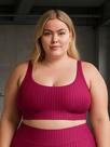Top de Academia Grande Plus Size New Zig 3D Liso 46 48 50 52 54 - c7 NICOLE PLUS