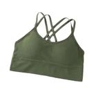Top De Alças Cruzadas Sexy Para Mulheres, Sutiã Esportivo Respirável E Macio, Cor Sólida Para Yoga E Top De Alças Cruzadas Sexy Para Mulheres, Sutiã Esportivo Respirável E Macio, Cor Sólida Para Yoga E