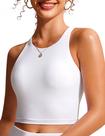 Top de Biquíni CRZ YOGA Racerback Secagem Rápida com Bojo Branco G Top de Biquíni CRZ YOGA Racerback Secagem Rápida com Bojo Branco G