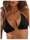 Top de biquíni MakeMechic Glitter Sequin Triangle para mulheres Top de biquíni MakeMechic Glitter Sequin Triangle para mulheres