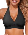 Top de Biquini Tempt Me Preto - Halter com Push Up