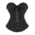 Top de espartilho Zhitunemi preto para mulheres: traje de pirata S-7XL Top de espartilho Zhitunemi preto para mulheres: traje de pirata S-7XL