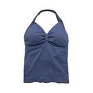 Top De Yoga Sem Costura Com Decote Em V Para Mulheres, Com Almofadas Removíveis, Sem Mangas, Para