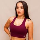 Top Decote U Confort Treino Corrida Roxo Profundo - HNR Top Decote U Confort Treino Corrida Roxo Profundo - HNR