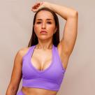 Top Decote V Confort - Violeta - Conforto e Estilo para Treinos