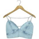 Top Denim Jeans Azul Claro Labellamafia.