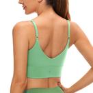 Top Esportivo CRZ YOGA Ajustável Sem Arco com Bojo Verde Manjericão XL