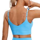 Top Esportivo CRZ YOGA Azul XL com Bojo Ajustável e Sem Arco