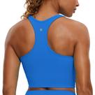 Top Esportivo CRZ YOGA Butterluxe com Alças Cruzadas e Bojo Azul G Top Esportivo CRZ YOGA Butterluxe com Alças Cruzadas e Bojo Azul G