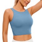 Top Esportivo CRZ YOGA Butterluxe Decote Alto e Costas em U Azul G