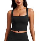 Top Esportivo CRZ YOGA Butterluxe Decote Quadrado Preto G Top Esportivo CRZ YOGA Butterluxe Decote Quadrado Preto G