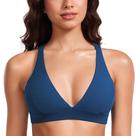 Top Esportivo CRZ YOGA Butterluxe Decote V Profundo Sem Bojo Marinho P