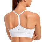 Top Esportivo CRZ YOGA Butterluxe Sem Costura com Costas em Y Branco Médio