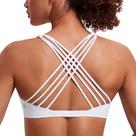 Top Esportivo CRZ YOGA Sensação Nude Sem Costura com Bojo Branco P XS