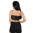 Top Faixa Diluxo Renda Preto