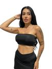 top faixa sem alça com bojo removível feminino fitness