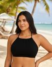 Top Feminino Adulto Bojo Liso Reforçado Alça Amarrar Cropped Praia Biquíni Blogueira Verão