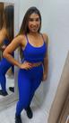 Top feminino azul