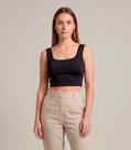 Top Feminino Com Decote Quadrado Infinita Cor Preto