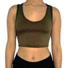 Top Feminino Regata Justo Liso Suplex Pp ao Plus Size