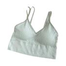Top Feminino Sexy Listrado De Algodão Push-up, Sutiã Esportivo De Verão, Lingerie Para Atividades Ao Top Feminino Sexy Listrado De Algodão Push-up, Sutiã Esportivo De Verão, Lingerie Para Atividades Ao