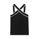 Top Feminino Vintage Com Decote V E Alças Cruzadas, Estilo Patchwork, Sem Costas, Chique E Moderno