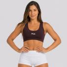 Top Fila Essential II Logo Feminino Marrom