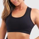 Top Fitness Academia Feminino Preto Techmalhas Pronta Entre