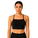 Top Fitness Academia Liso Alcinha Preto Feminino