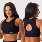 Top Fitness com Bojo Resenha Sport Poliamida com Detalhe de Gota Atrás Modelo Confortável Ideal para Academia e Treinos