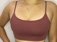 Top Fitness Duplo Alça Fina Suplex Poliamida Compressão