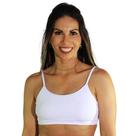 Top fitness feminina academia alças finas comfort branco Top fitness feminina academia alças finas comfort branco