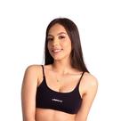 Top Fitness Feminino C/ Bojo Removível em Suplex Poliamida Gym Preto,,