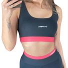 Top Fitness Feminino Cinza/Goiaba - Conect
