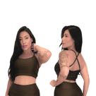 Top Fitness Feminino Cropped de Academia
