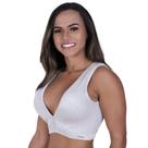 Top fitness feminino decote v bojo cirrê relevo poliamida manu-orbis Top fitness feminino decote v bojo cirrê relevo poliamida manu-orbis