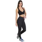 Top Fitness Feminino Nadador Academia Esportivo Preto