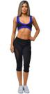Top Fitness Feminino Nadador Preto com Alças Duplas M