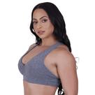 Top fitness feminino recortes suplex forro bojo removível sustentação orbis