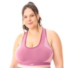Top Fitness Nadador em jacquard Geométrico Dusty Pink