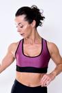 Top fitness nadador roxo recorte tule