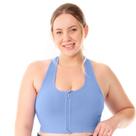 Top Fitness Plus Size com Zíper e Bojo Removível Jardim de Hortênsias Zee Rucci