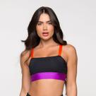 Top Fitness Poliamida Alça Larga Roxo e Laranja Paris Top Fitness Poliamida Alça Larga Roxo e Laranja Paris