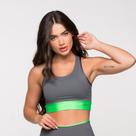 Top Fitness Poliamida com Cós Verde Neon Los Angeles Top Fitness Poliamida com Cós Verde Neon Los Angeles