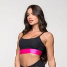 Top Fitness Poliamida com Detalhe nas Costas Cruzada Rosa Pi